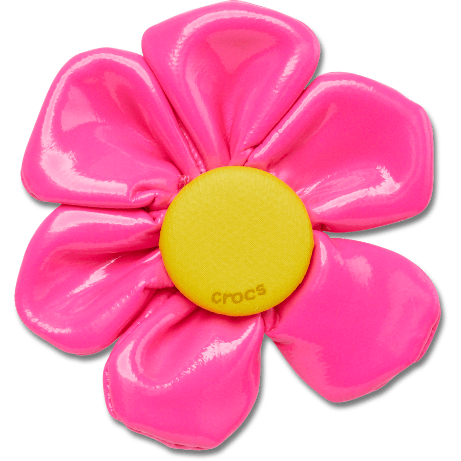  Oversized Large Pink Flower - charm view - Jibbitz