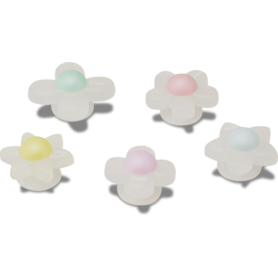  Iridescent Flowers 5 Pack - charms on shoes - Jibbitz