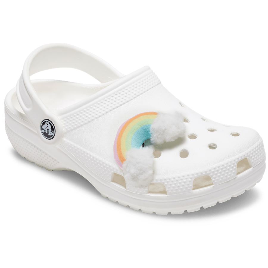  Rainbow with Puffy Clouds - Custom Angle - Jibbitz