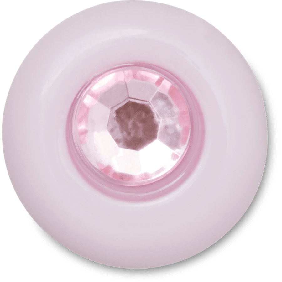  Purple and Pink Acrylic Gem - charm view - Jibbitz
