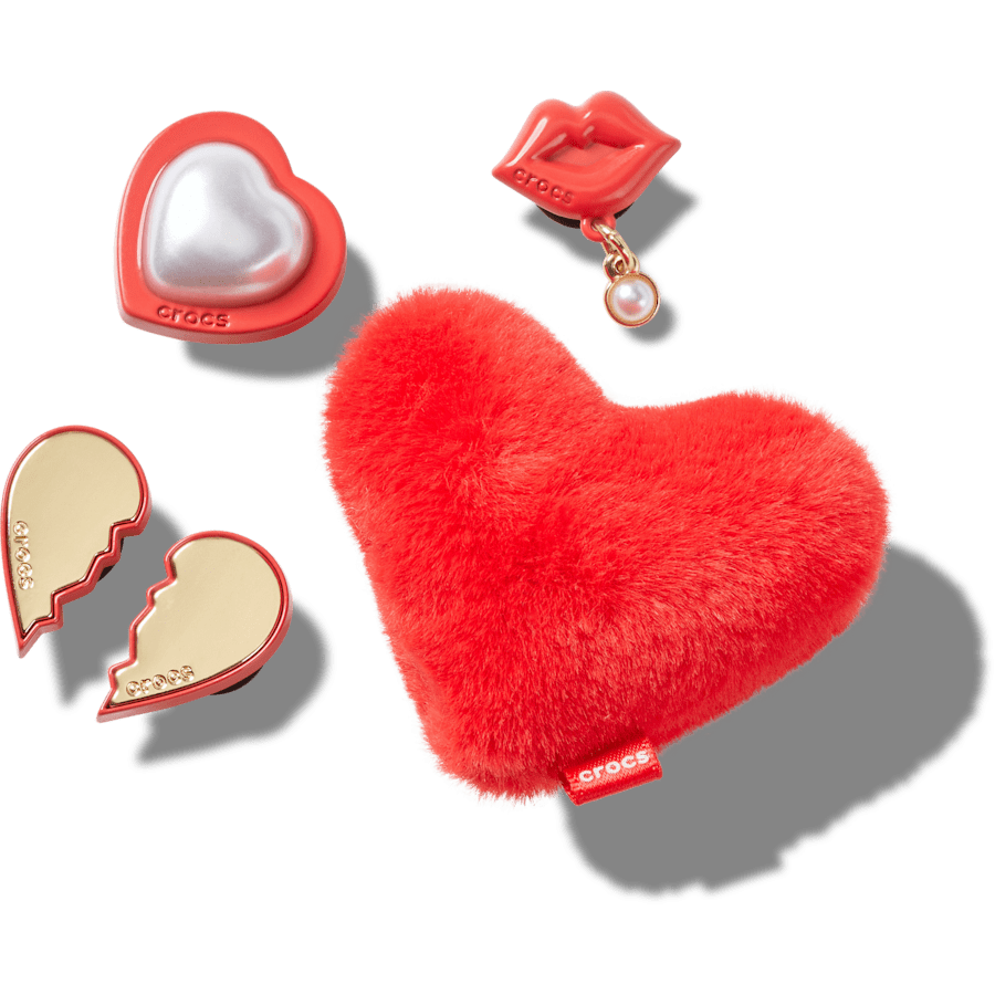  Red Valentines 5 Pack - charm view - Jibbitz