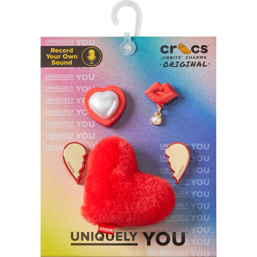  Red Valentines 5 Pack - Custom Angle - Jibbitz