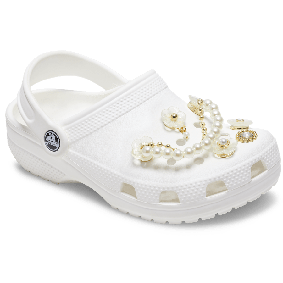 Ensemble de 5 breloques Fleurs dorées - charm-on-shoes - Jibbitz Charms