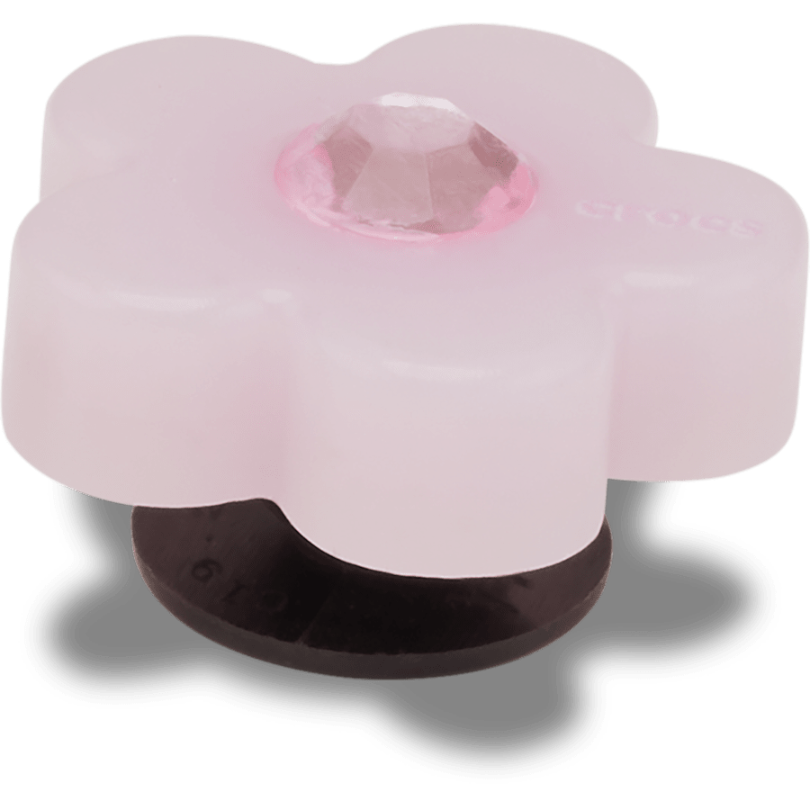 Pink Flower with Gem - Custom Angle - Jibbitz Charms