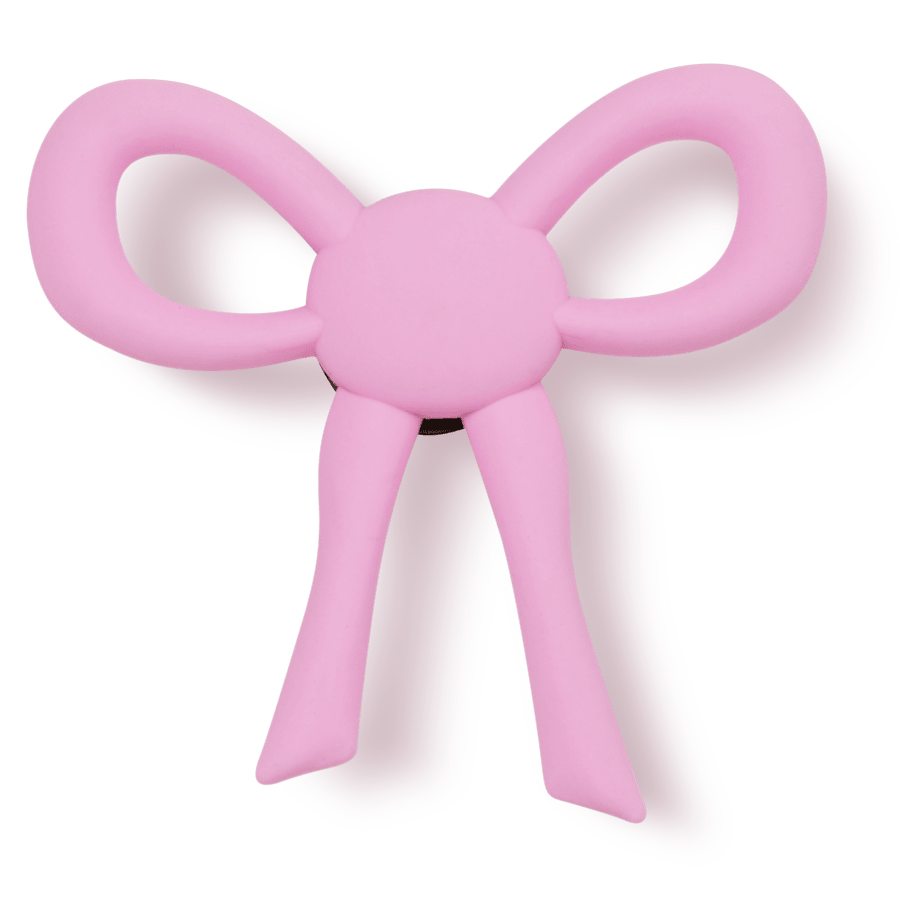  Thin Pink Bow - charm view - Jibbitz