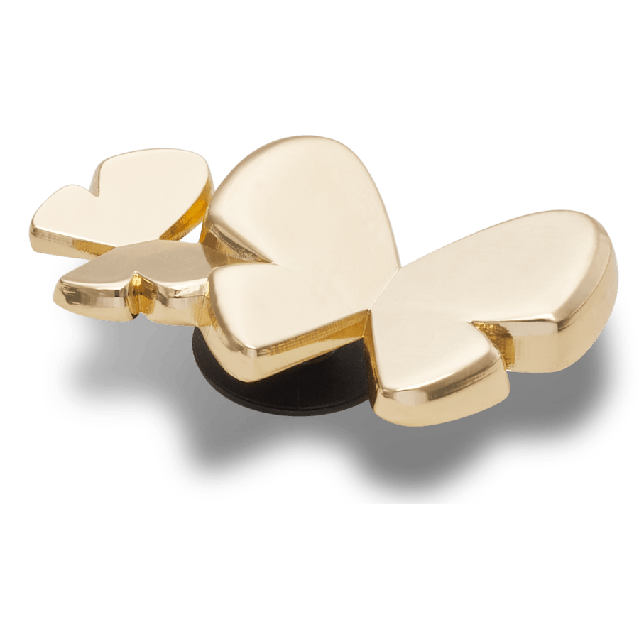  Gold Butterfly Duo - charms on shoes - Jibbitz