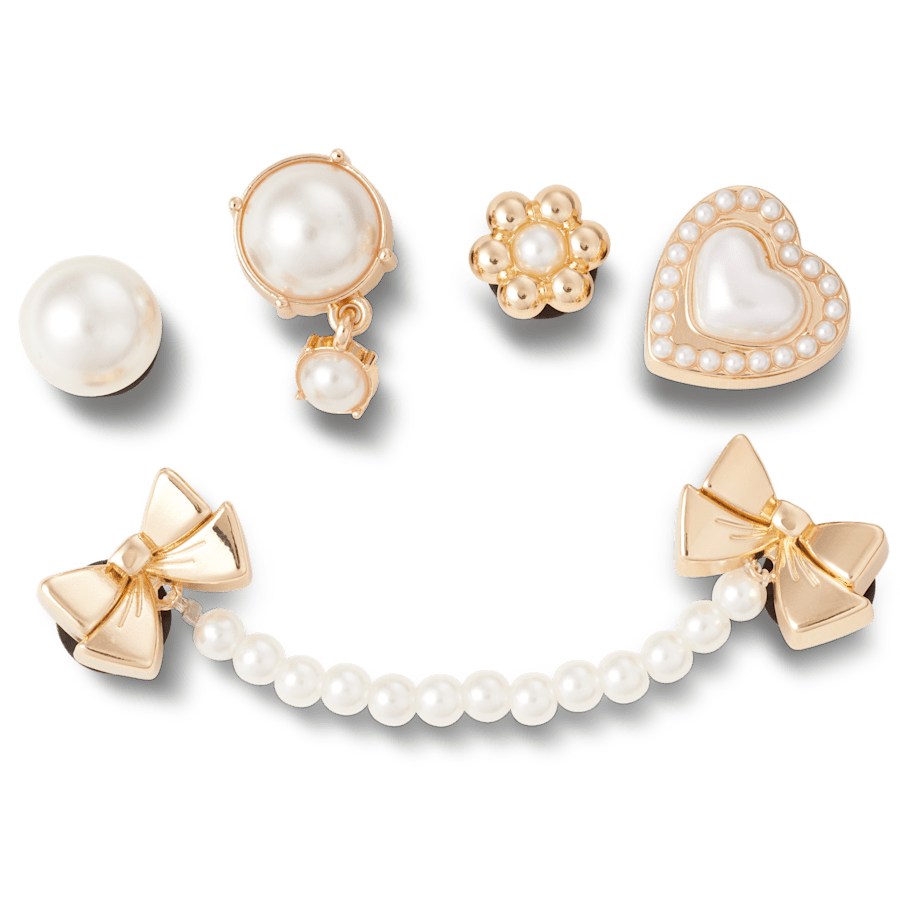 Pearly Gold 5 Pack - Zubehöransicht - Jibbitz Charms