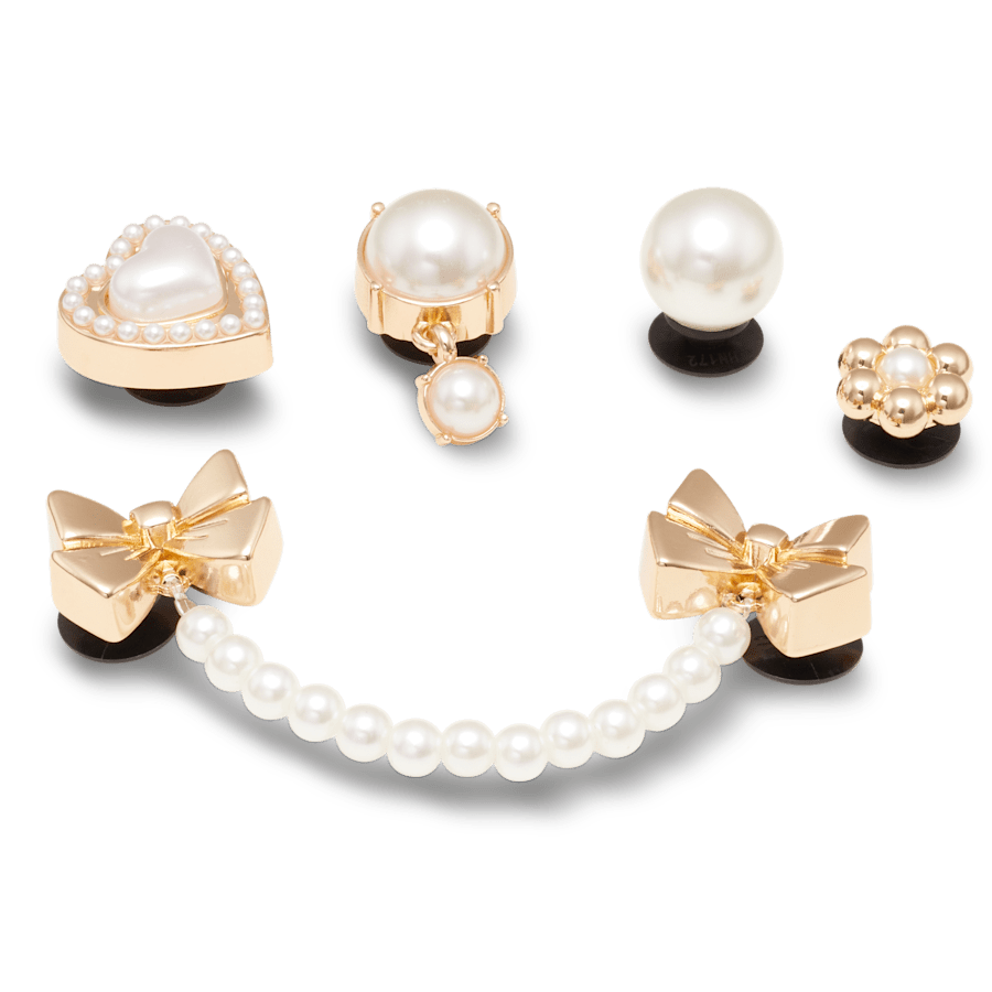 Pearly Gold 5 Pack - benutzerdefinierter Winkel - Jibbitz Charms