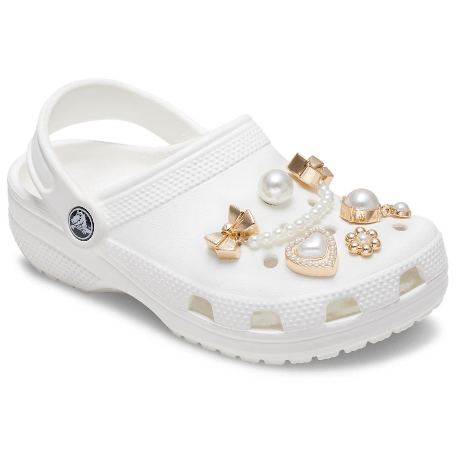 Pearly Gold 5 Pack - charm-on-shoes - Jibbitz Charms