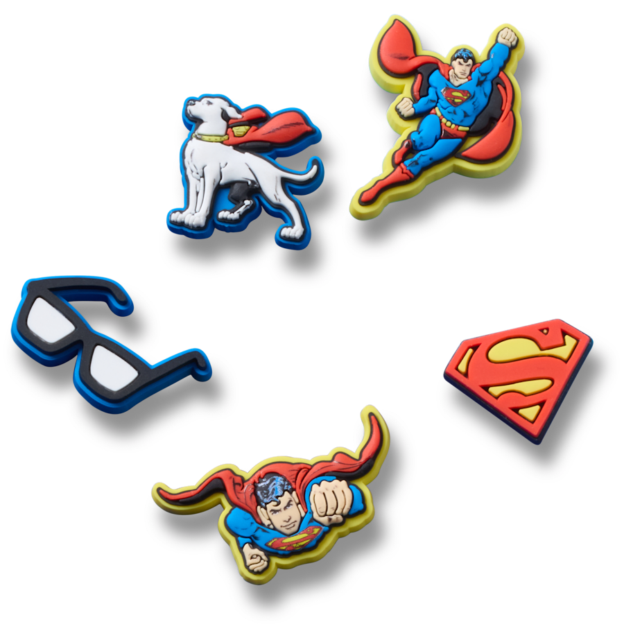  Superman 5 Pack - charm view - Jibbitz