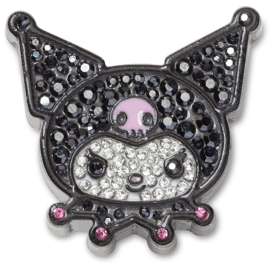  Kuromi™ with Swarovski® crystals - charm view - Jibbitz
