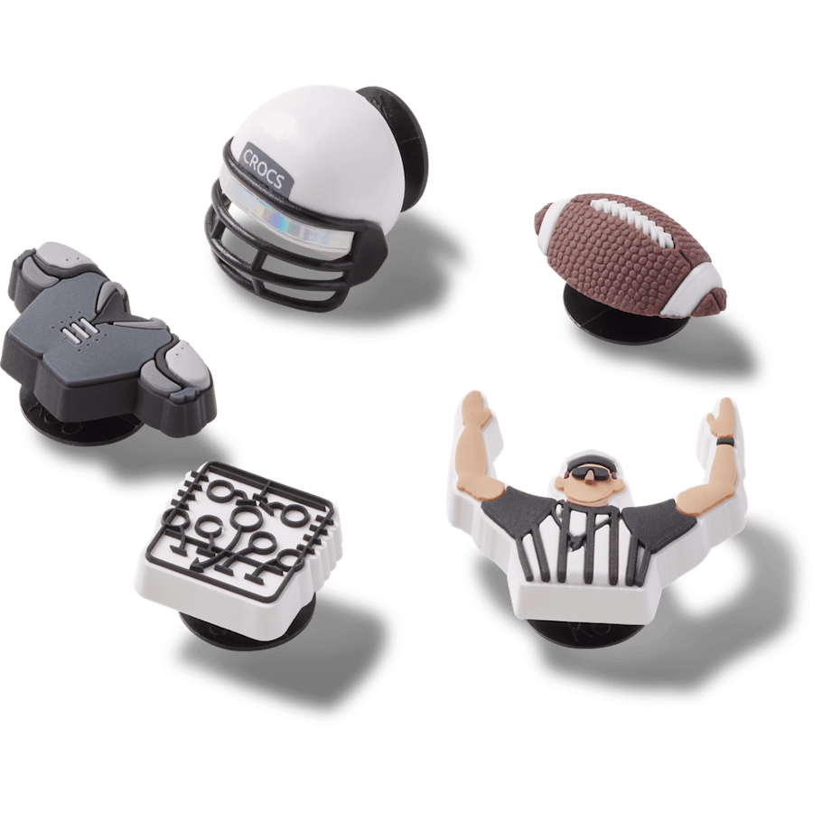  Football Team 5 Pack - charms on shoes - Jibbitz
