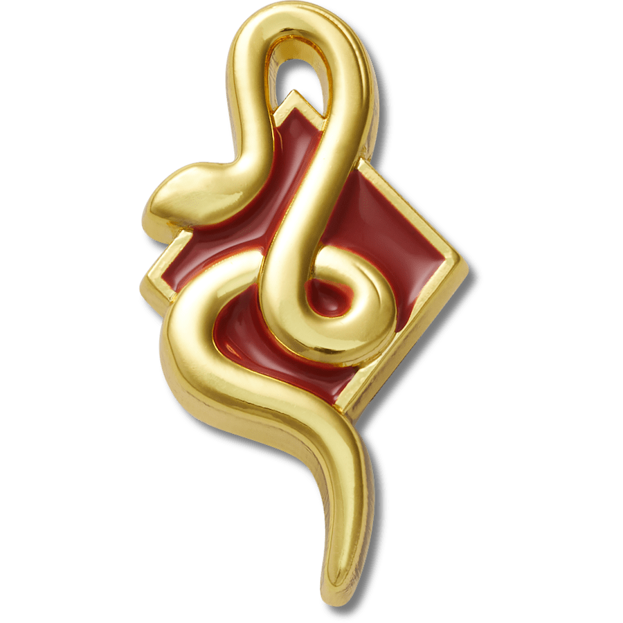  CNY Gold Snake - charm view - Jibbitz