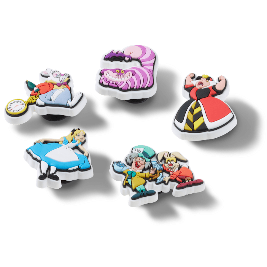  Disney Alice in Wonderland 5 Pack - charms on shoes - Jibbitz