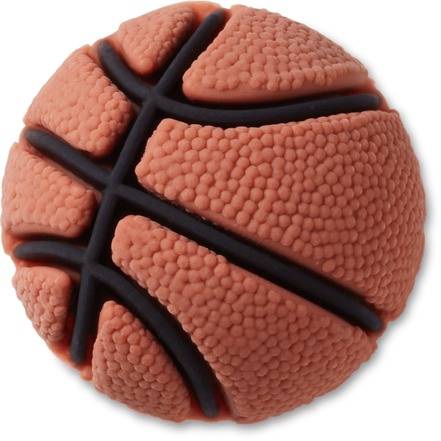 Textured Basketball - charm view - Jibbitz