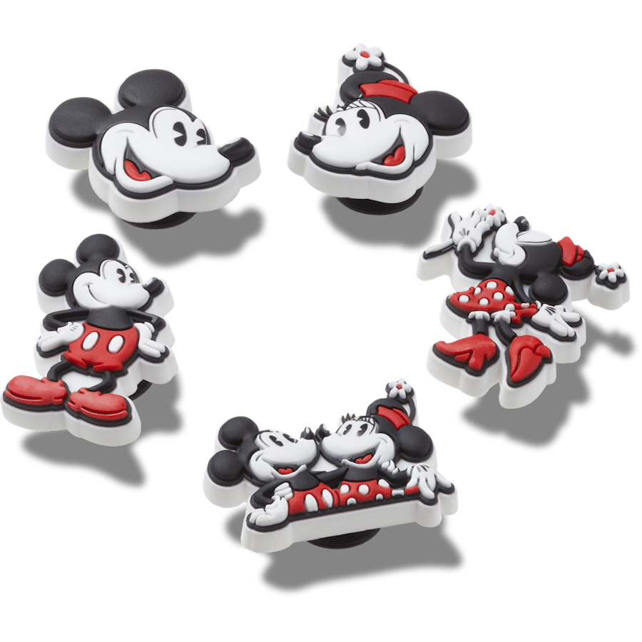  Mickey and Minnie Mouse Classic 5 Pack - charms on shoes - Jibbitz