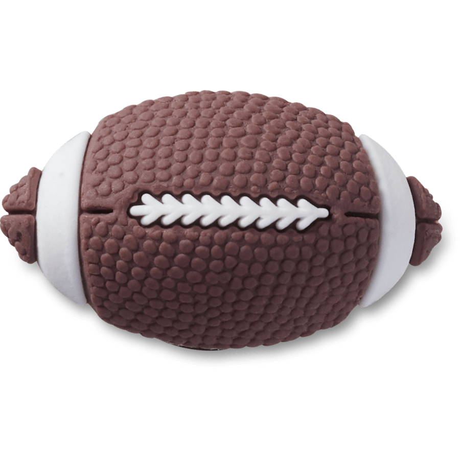  Textured Football - charm view - Jibbitz