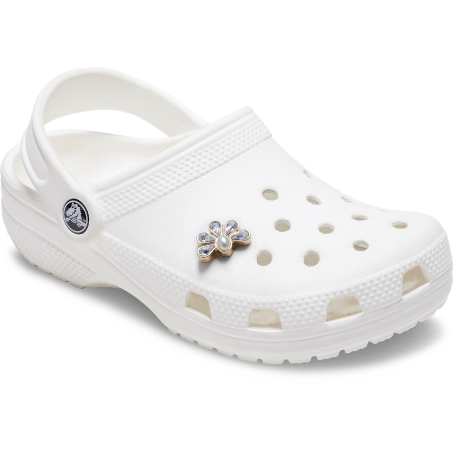 Half Gem Floral with Pearl - Custom Angle - Jibbitz
