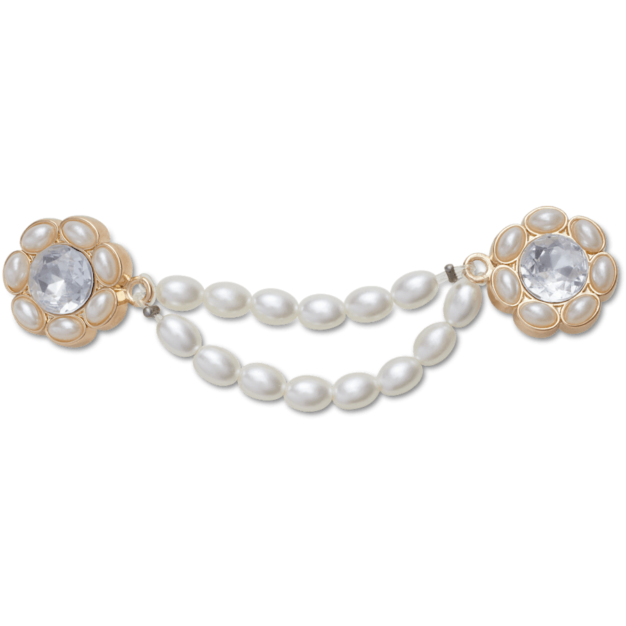  Double Silver Jewel Chain - charm view - Jibbitz
