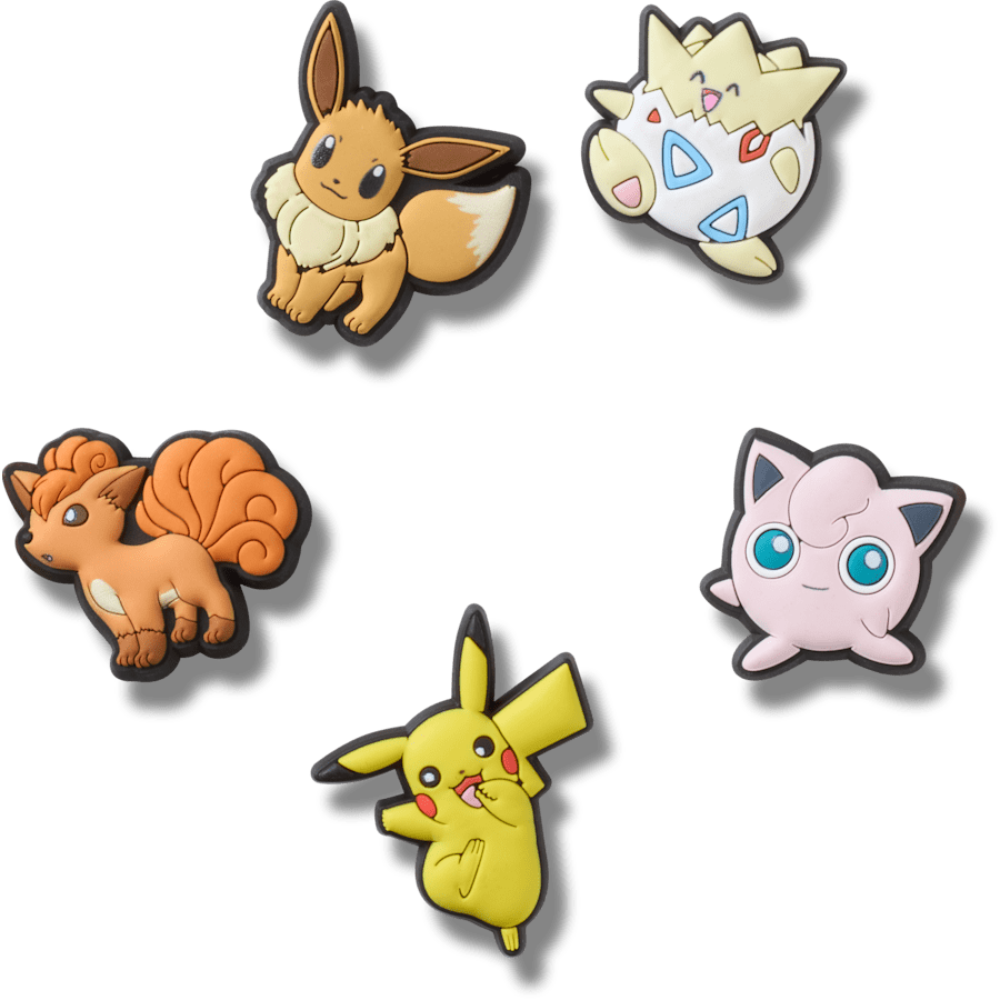  Pokémon Character 5 Pack - charm view - Jibbitz