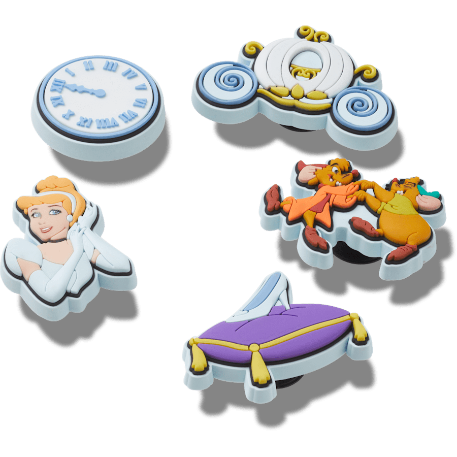  Cinderella 5 Pack - charms on shoes - Jibbitz