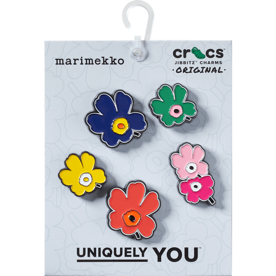  Marimekko 5 Pack - charms on packing card - Jibbitz