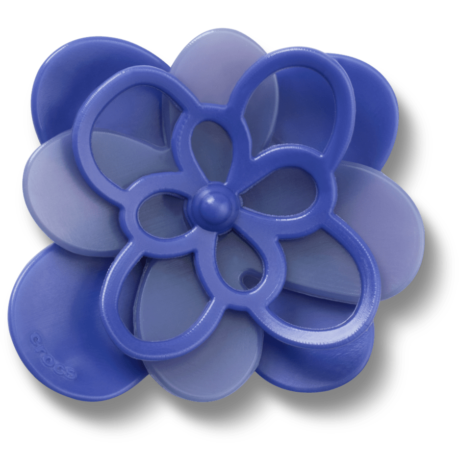 Blooming Dark Blue Flower - lisävarustenäkymä - Jibbitz Charms