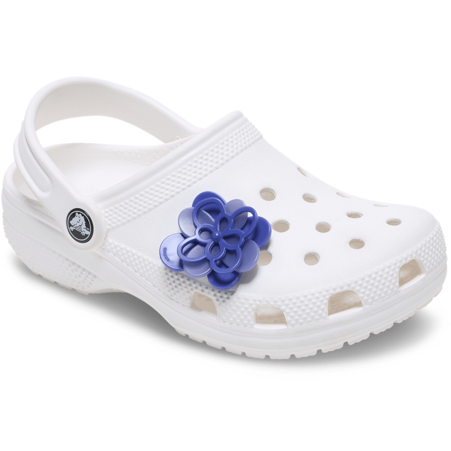 Blooming Dark Blue Flower - charm-on-shoes - Jibbitz Charms