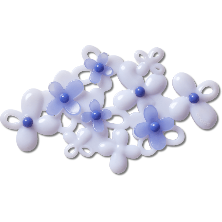  Blooming Blue Florals - charm view - Jibbitz