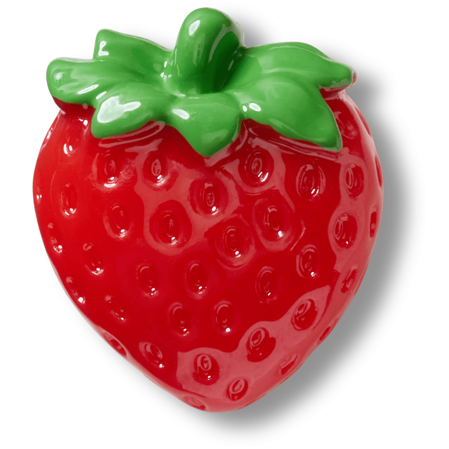  Shiny Strawberry - charm view - Jibbitz