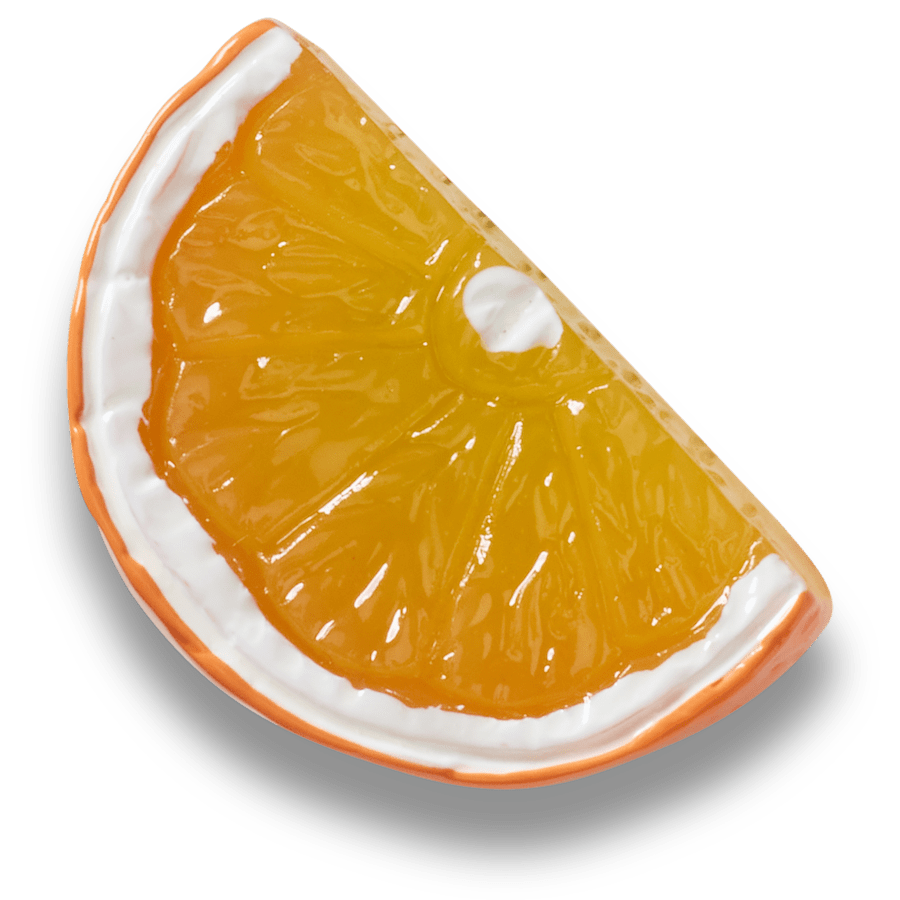  Shiny Orange Slice - charm view - Jibbitz