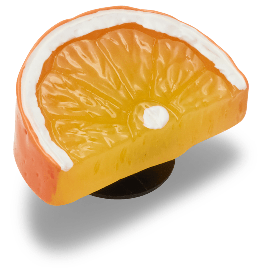  Shiny Orange Slice - charms on shoes - Jibbitz