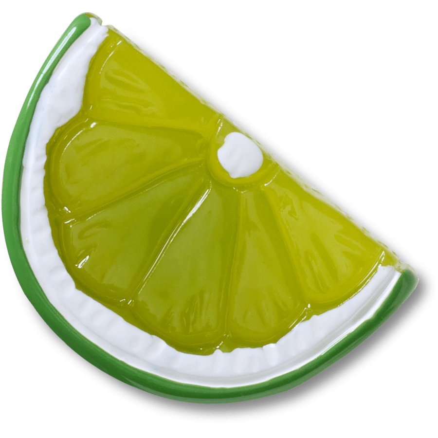  Shiny Lime Slice - charm view - Jibbitz