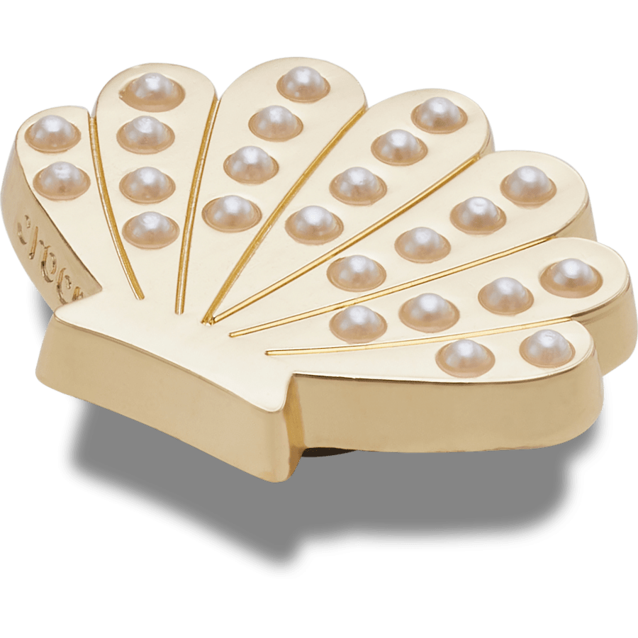  Gold and Pearl Seashell - charms on shoes - Jibbitz