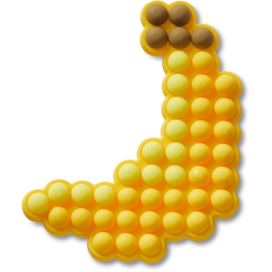  Beaded Banana - charm view - Jibbitz