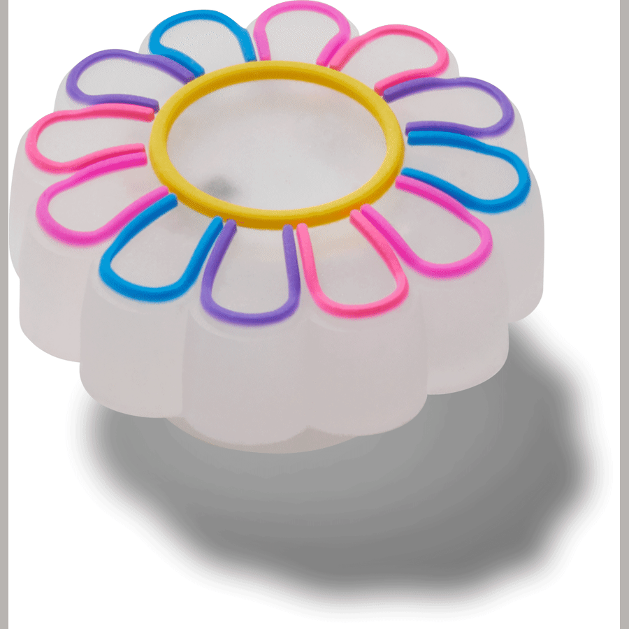  Lights Up Rainbow Flower - charms on shoes - Jibbitz