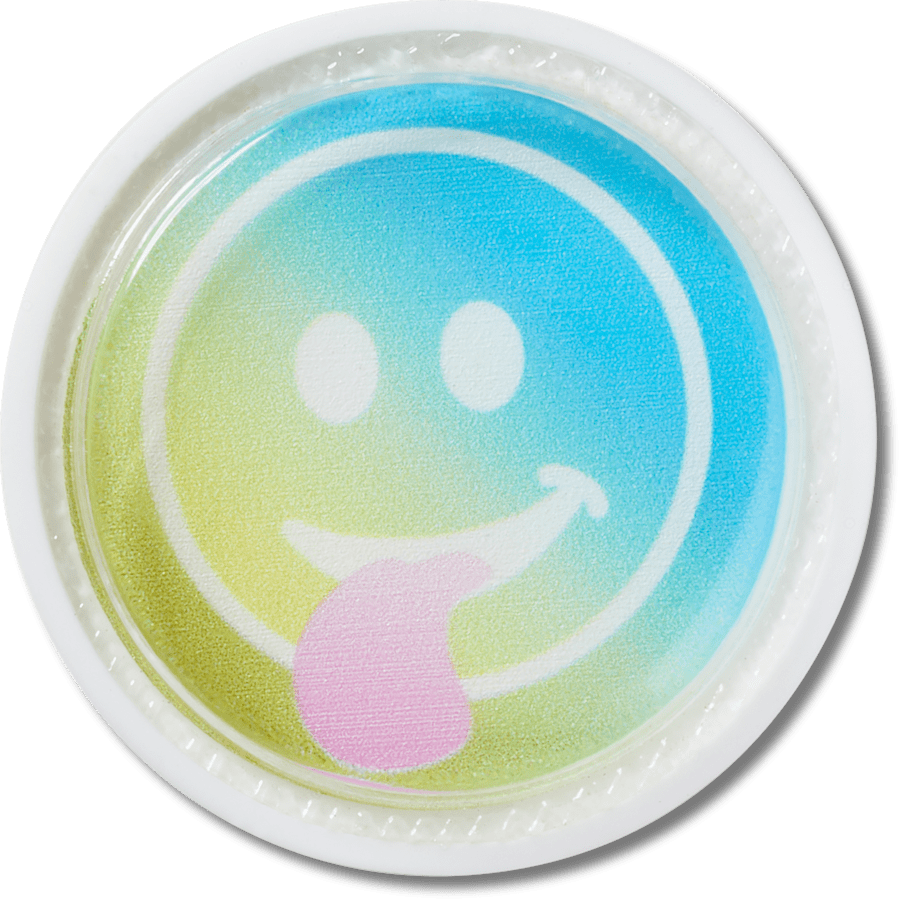  Squish Filled Smile Face - charm view - Jibbitz