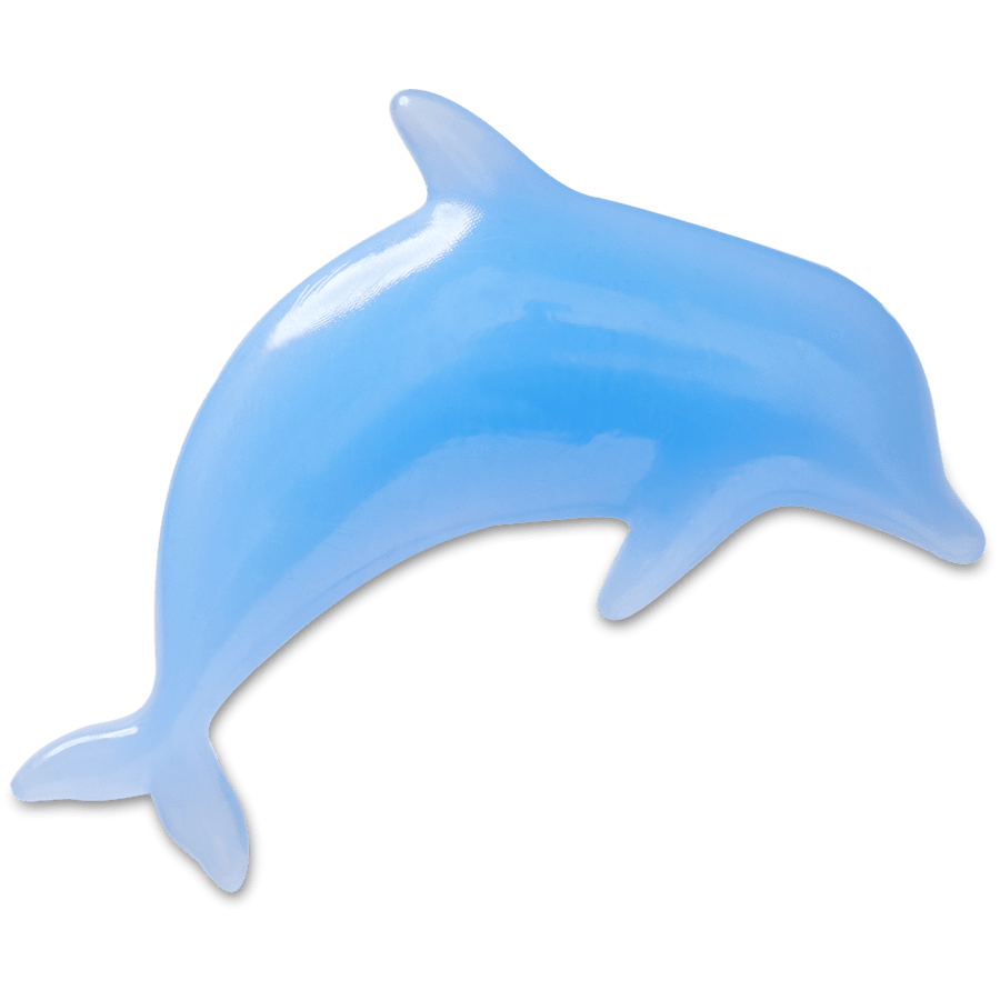 Squish Filled Dolphin - charm view - Jibbitz