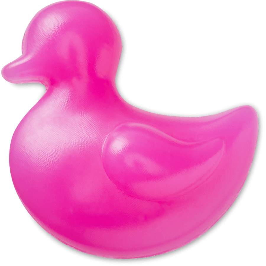  Squish Filled Pink Ducky - charm view - Jibbitz