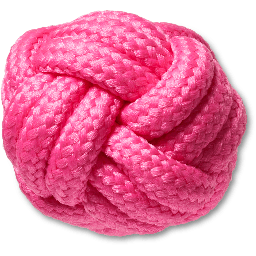  Pink Knotted Puff - charm view - Jibbitz