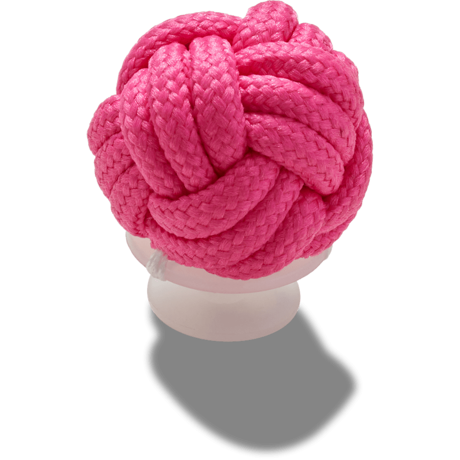  Pink Knotted Puff - charms on shoes - Jibbitz