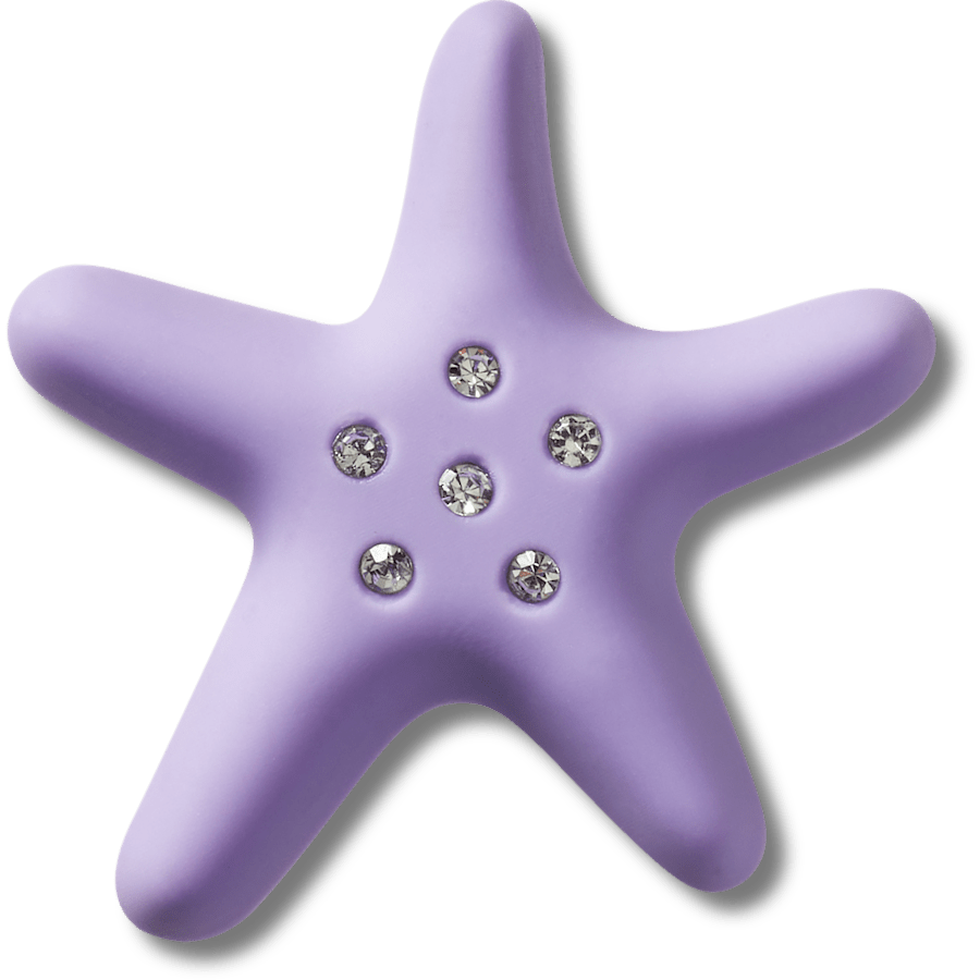  Blue Starfish With Gems - charm view - Jibbitz
