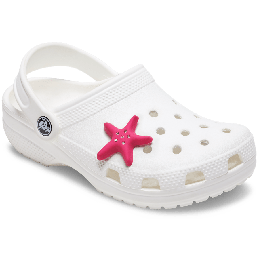  Pink Starfish with Gems - Custom Angle - Jibbitz