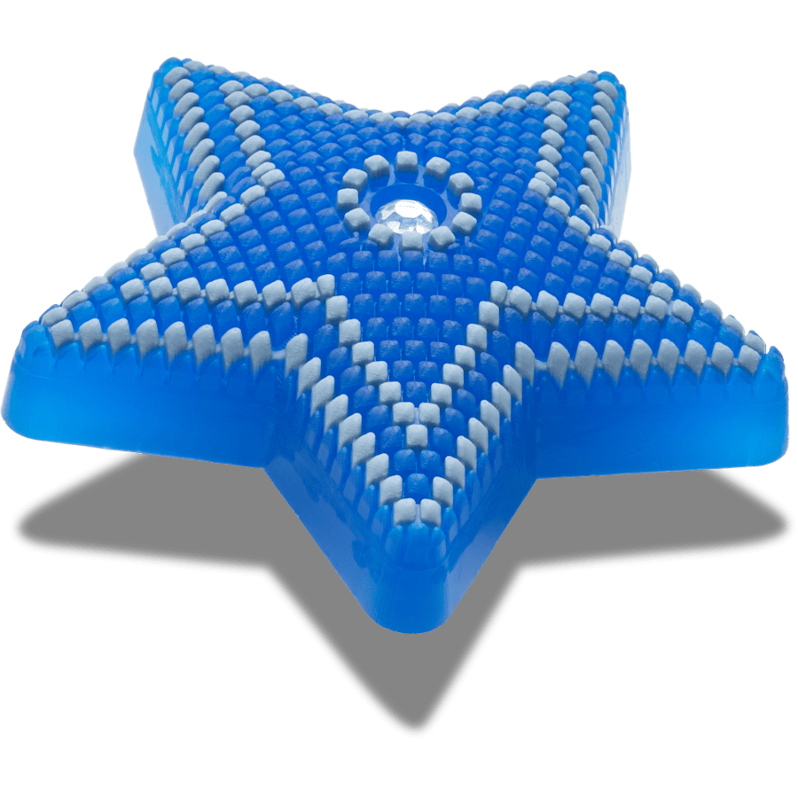  Lights Up Blue Star With Gem - charms on shoes - Jibbitz
