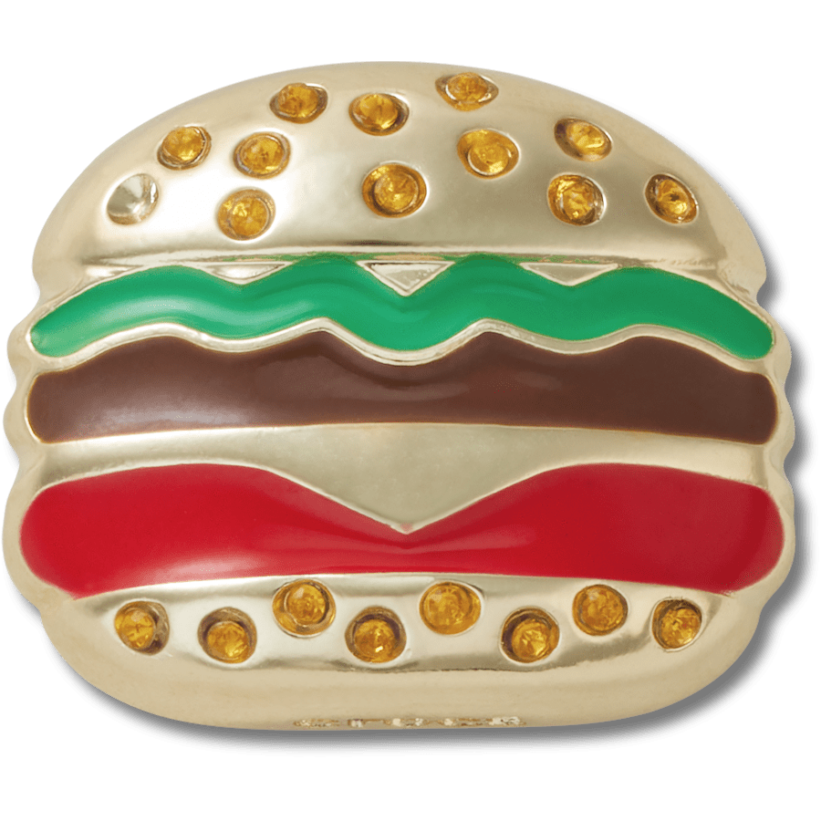  Gold Burger - charm view - Jibbitz