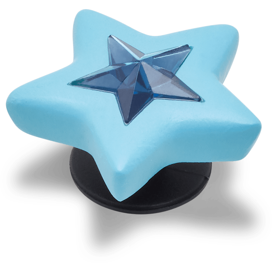  Blue Star With Gem - charms on shoes - Jibbitz
