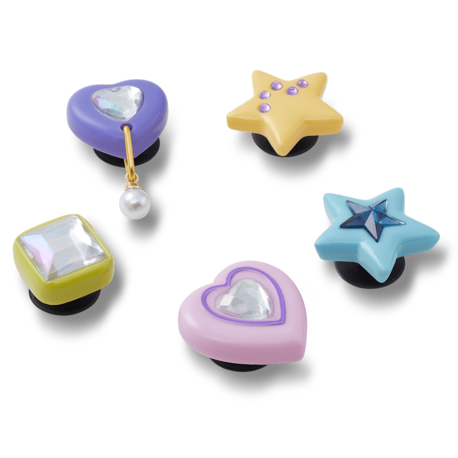 Dazzling Gems 5 Pack - benutzerdefinierter Winkel - Jibbitz Charms