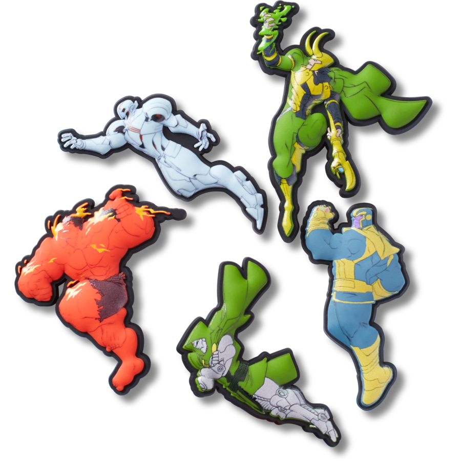 Avengers Villains 5Pck - lisävarustenäkymä - Jibbitz Charms
