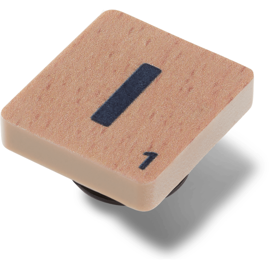 Scrabble I - aangepaste hoek - Jibbitz Charms