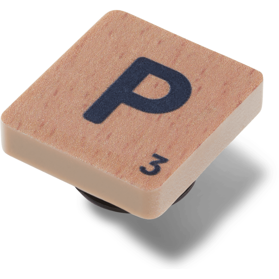 Scrabble P - Custom Angle - Jibbitz Charms